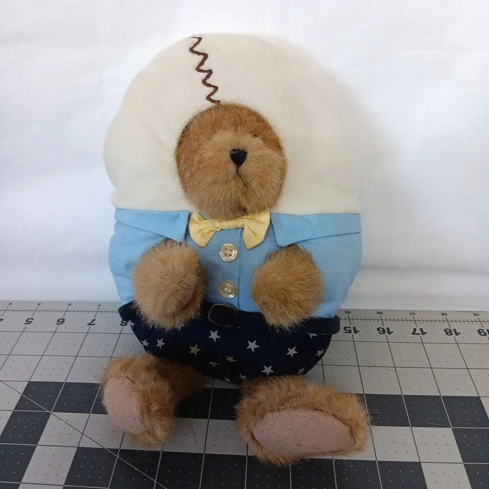 Boyds Bears Humpty Dumpty Brown Stuffed Teddy Plush